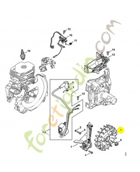 Rotor fs 510/560 4148-400-1200. Pièce de rechange Sithl / Vicking