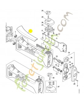 Recouvrement 4148-791-7500. Pièce de rechange Sithl / Vicking