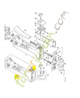 Carter anti-vibration 4148-790-0901. Pièce de rechange Sithl / Vicking