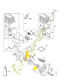 Carter cote lanceur 4137-020-2800. Pièce de rechange Sithl / Vicking