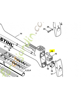 Ecrou quatre pans 4128-791-9800. Pièce de rechange Sithl / Vicking