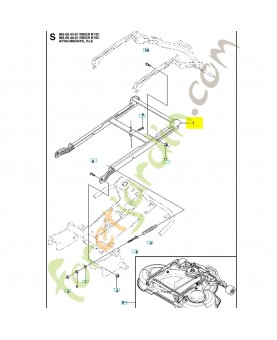 chassis de l'unité 593967801 - Pièce détachée Husqvarna