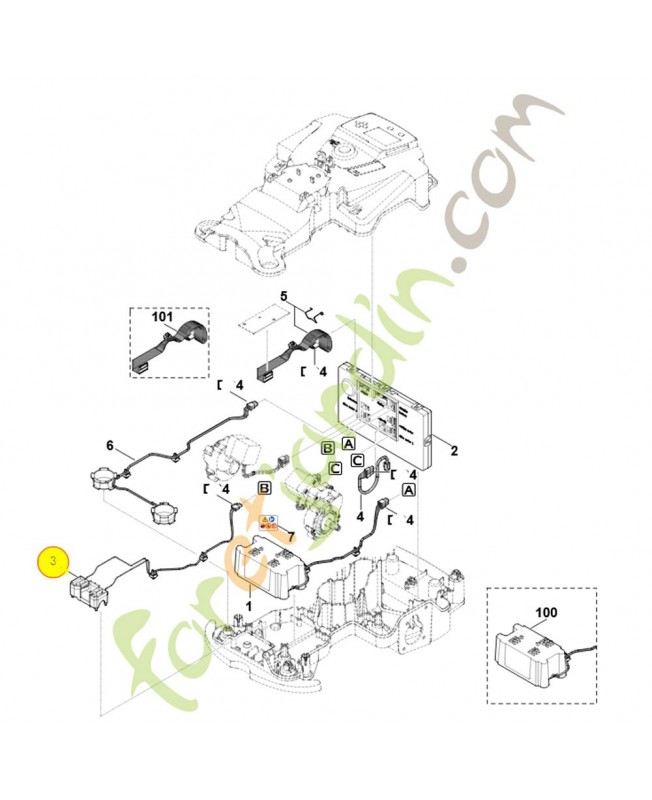 Support 6301-430-6800. Pièce détachée Stihl / Vicking