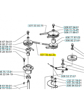Courroie husqvarna 589534001. Pièce détachée Husqvarna