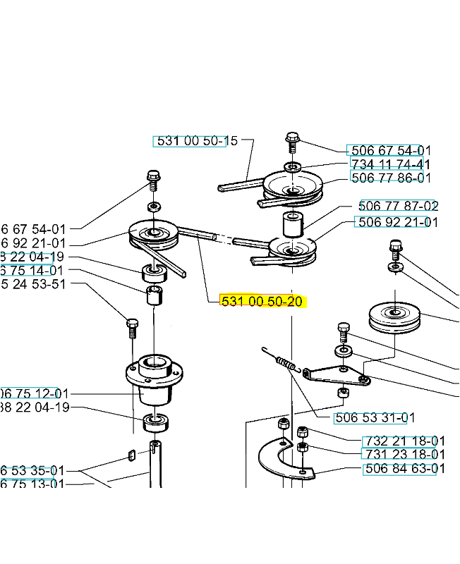 Courroie husqvarna 589534001. Pièce détachée Husqvarna