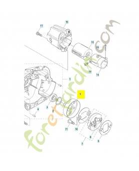 Cloche d embrayage 537352901- Pièce de détachée Husqvarna 537352901