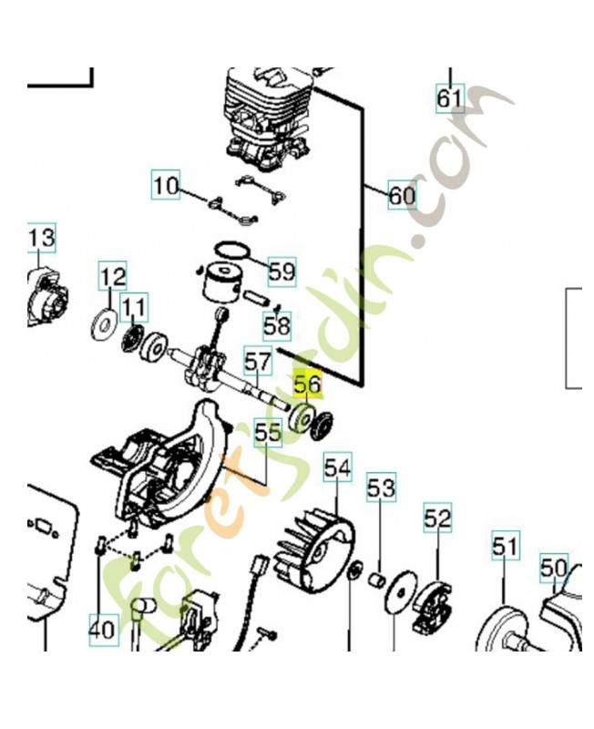 Roulement Husqvarna réf. 545013401