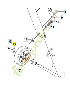 Rondelle 734118201. Pièce de rechange Husqvarna