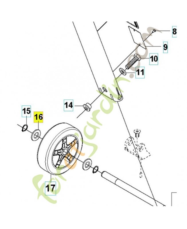 Rondelle 734118201. Pièce de rechange Husqvarna