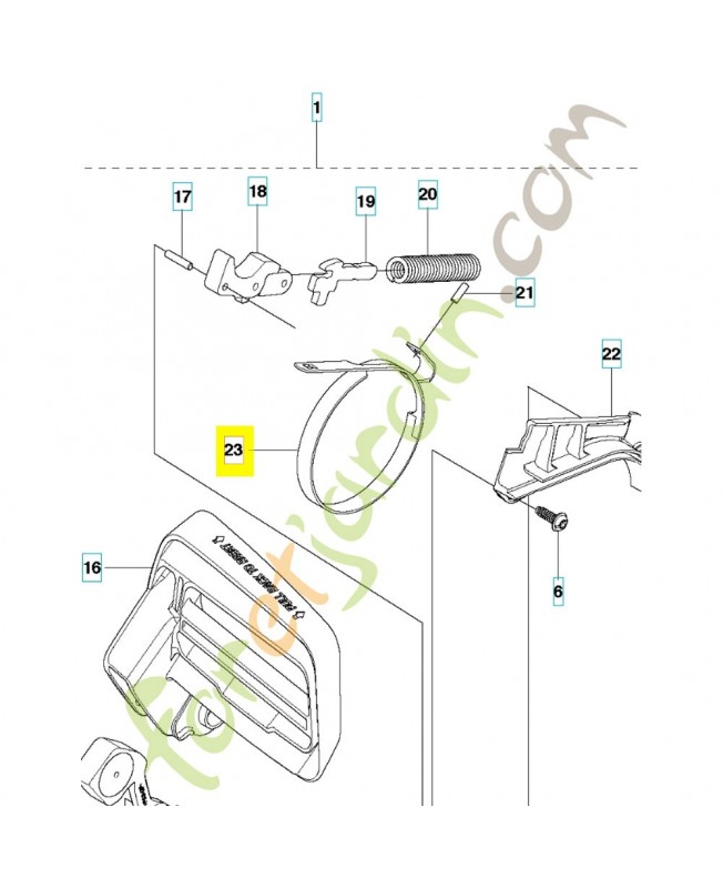 BANDE DE FREIN 587349601. Pièce détachée Husqvarna