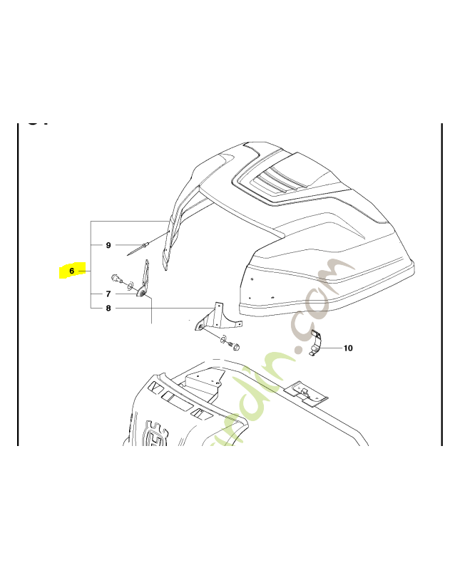 Ensemble capot moteur