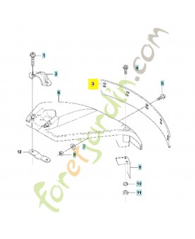 Protecteur 531007706. Pièce de rechange Husqvarna