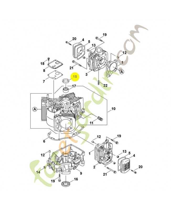 Anneau de joint 0001-992-5508. Pièce de rechange Sithl / Vicking
