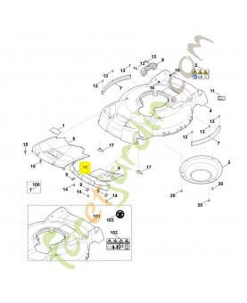 Pare chocs 6383-766-0200. Pièce de rechange Sithl / Vicking