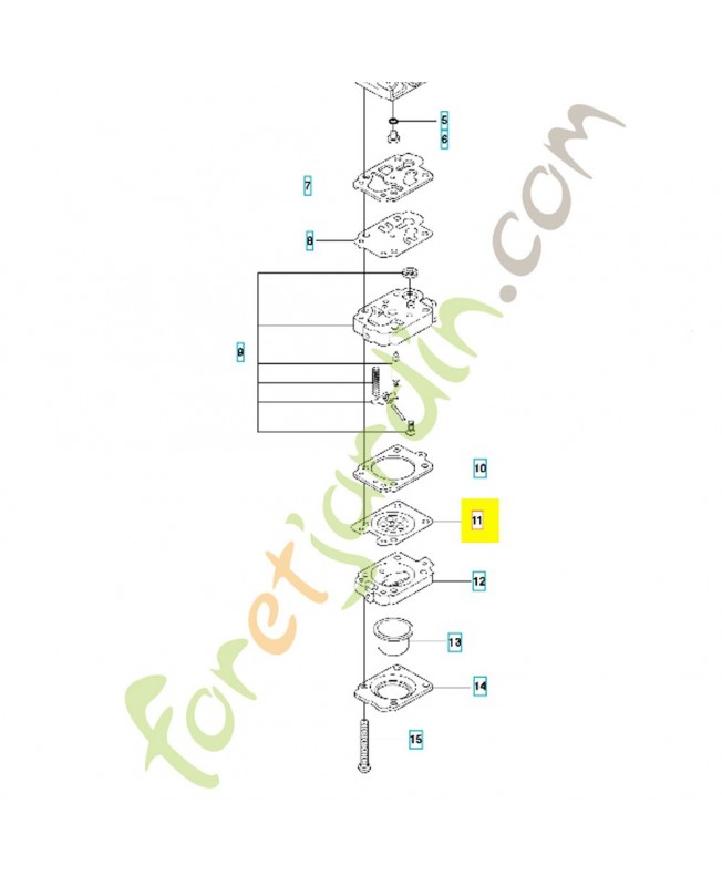 Membrane 544295901. Pièce de rechange Husqvarna