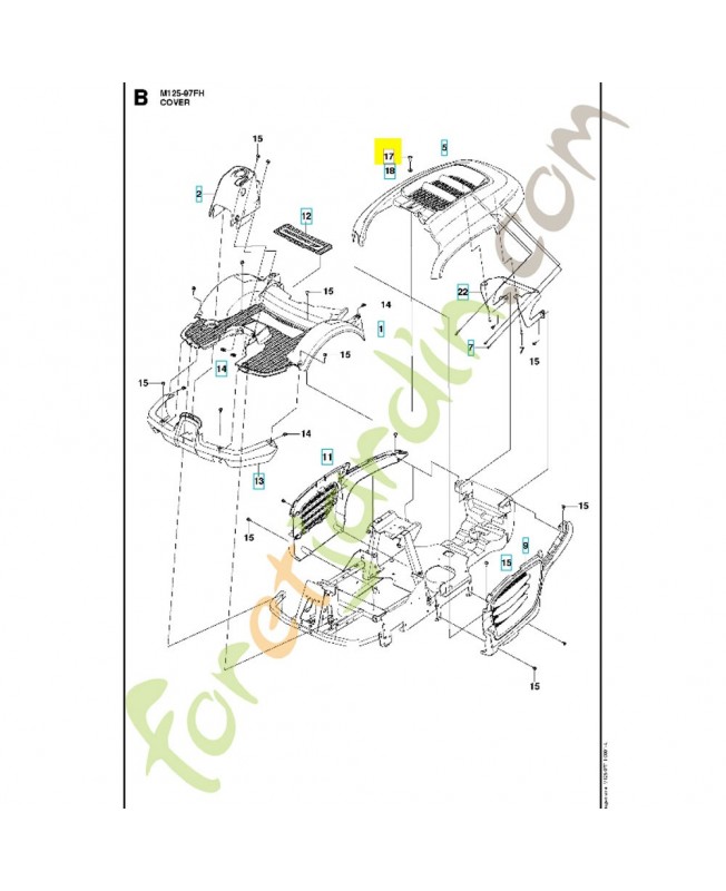 Vis 574856202. Pièce de rechange Husqvarna