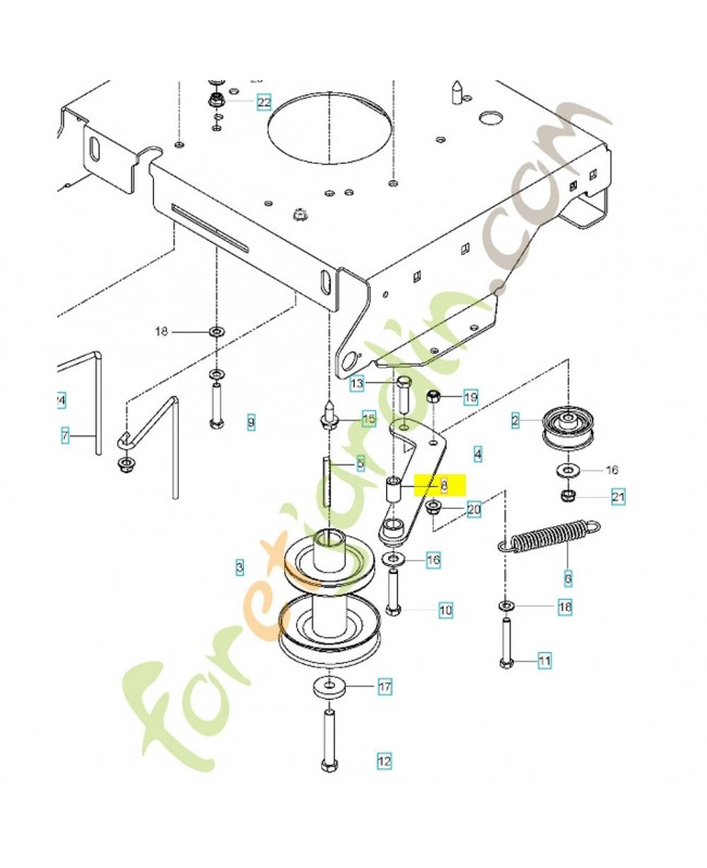 Douille 539115270. Pièce de rechange Husqvarna