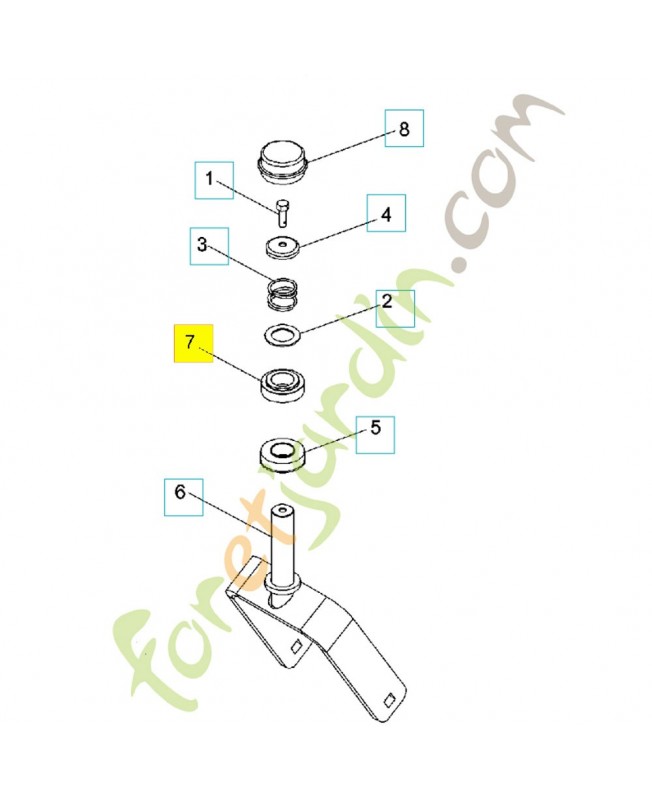 Douille 539117901.Pièce de rechange Husqvarna