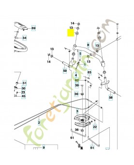 Douille 576881301. Pièce de rechange Husqvarna