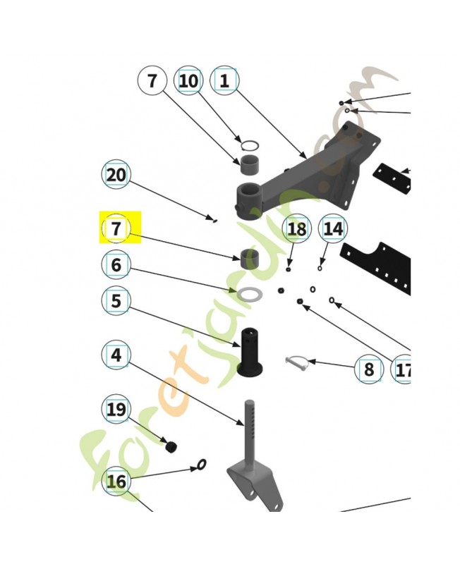 Douille de guidage 581321001. Pièce de rechange Husqvarna