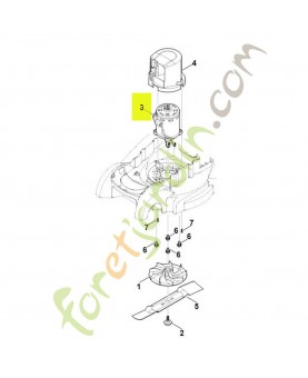 Moteur électrique Stihl réf 6320-600-0205 - Pièce détachée Stihl / Vicking