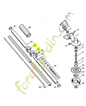 Support ø 25.4 mm Stihl ref. 0000-182-2100