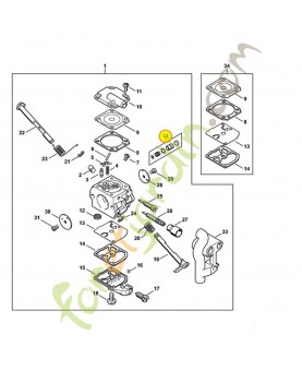 Jeu pièces piston pompe 1129-120-9702. Pièce de rechange Sithl / Vicking