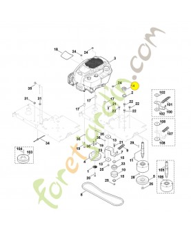 Entretoise 6012-708-9811 stihl