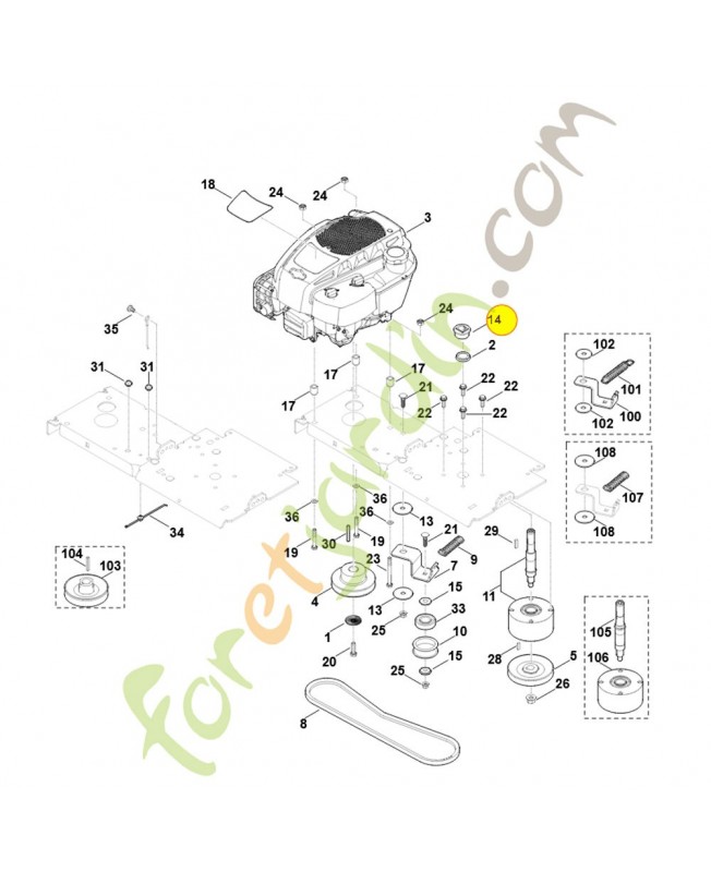 Entretoise 6012-708-9811 stihl