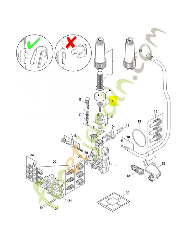 Tamis 4950-502-2100. Pièce détachée Stihl / Vicking