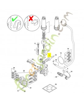 Etrier 4950-701-4602. Pièce détachée Stihl / Vicking