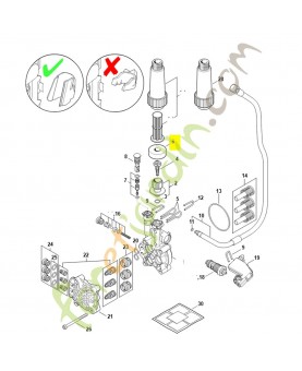 Anneau de joint 4950-609-0202. Pièce détachée Stihl / Vicking