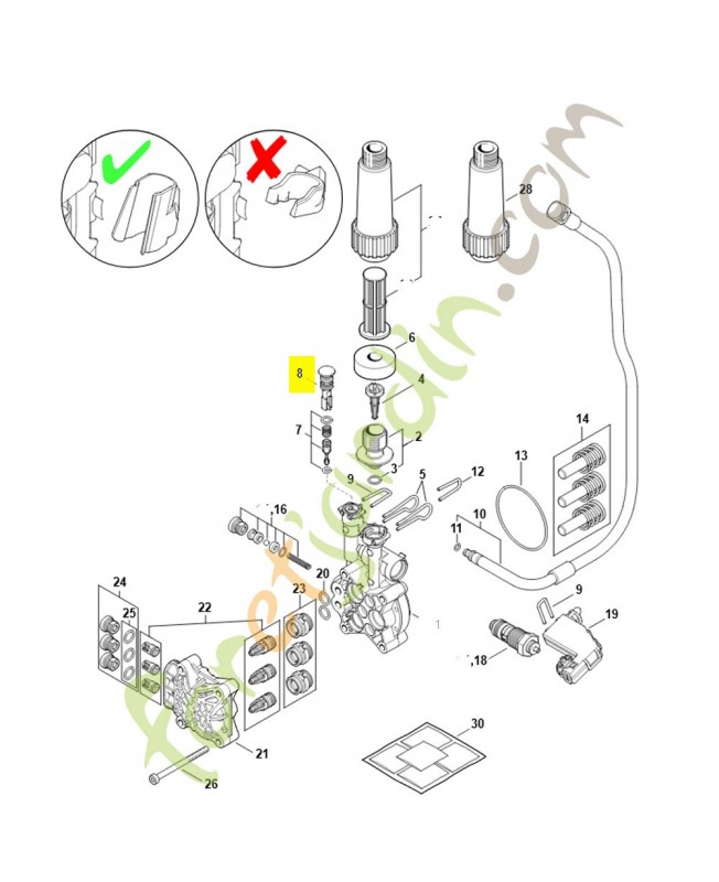 Bouchon 4950-770-0501. Pièce détachée Stihl / Vicking Bouchon 4950-770-0501. Pièce détachée Stihl / Vicking