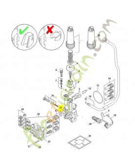 Jeu de joint torique n12x2-nbr70 4950-007-0801. Pièce détachée Stihl / Vicking