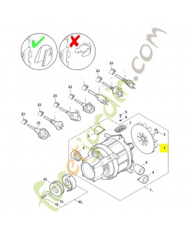 Ventilateur 4950-607-3000. Pièce détachée Stihl / Vicking