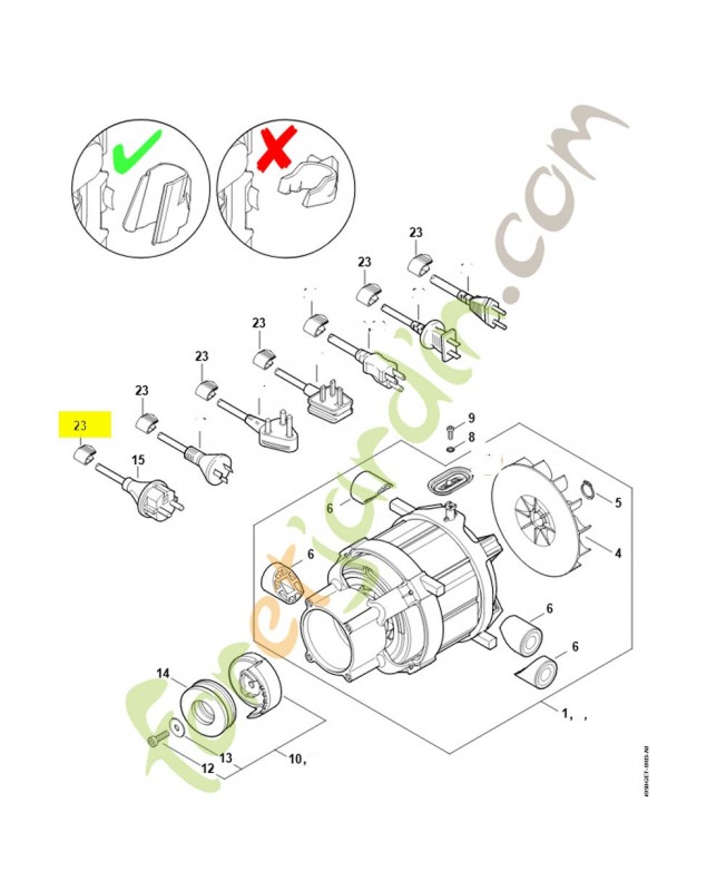 Clip pour câble 4950-703-3100. Pièce détachée Stihl / Vicking Clip pour câble 4950-703-3100. Pièce détachée Stihl / Vicking
