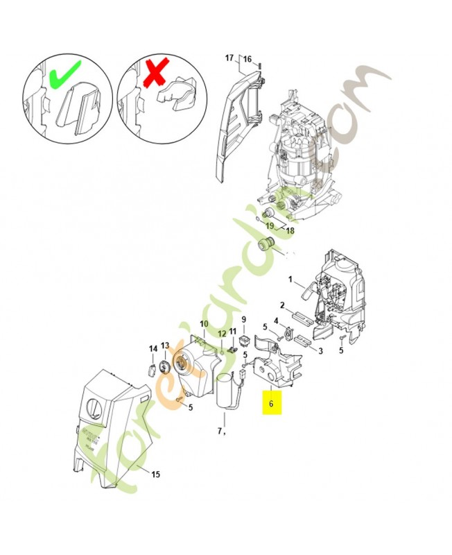Recouvrement re 130 4950-706-0702. Pièce détachée Stihl / Vicking Recouvrement re 130 4950-706-0702. Pièce détachée Stihl / Vicking