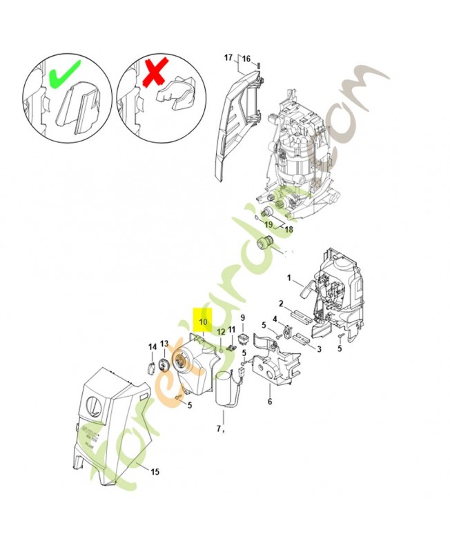 Boîtier électrique 4950-432-1000. Pièce détachée Stihl / Vicking Boîtier électrique 4950-432-1000. Pièce détachée Stihl / Vicking