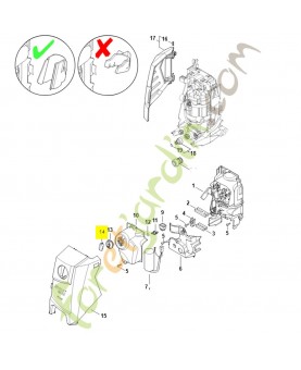 Capuchon 4950-706-4102. Pièce détachée Stihl / Vicking