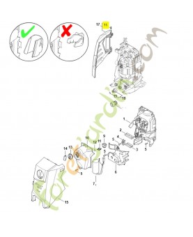 Ressort de pression 0000-997-2026. Pièce détachée Stihl / Vicking