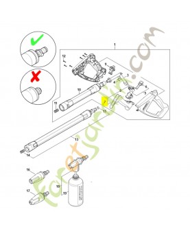 Levier 4930-500-1501. Pièce détachée Stihl / Vicking