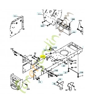Equerre 532186689. Pièce de rechange Husqvarna 532154966