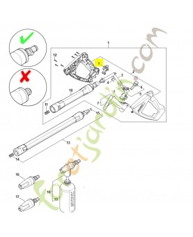 Bouton de sécurité 4930-502-1600. Pièce détachée Stihl / Vicking