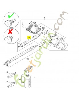 Lance 4930-500-1101. Pièce détachée Stihl / Vicking