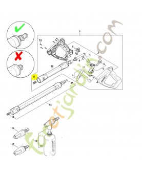 Ressort 4930-708-0802. Pièce détachée Stihl / Vicking