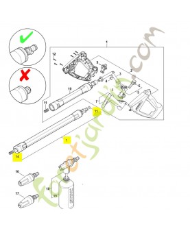 Lance 4930-500-0912. Pièce détachée Stihl / Vicking
