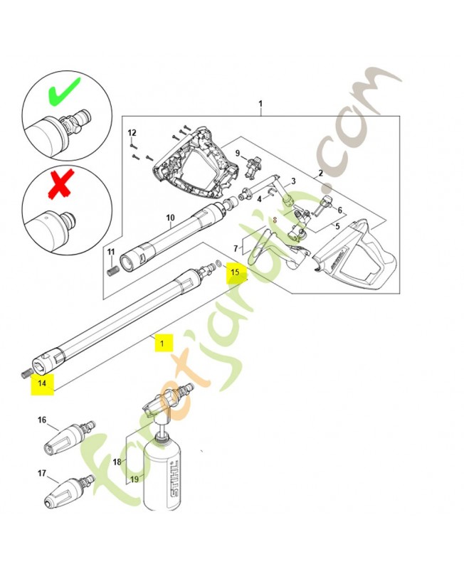 Lance 4930-500-0912. Pièce détachée Stihl / Vicking Lance 4930-500-0912. Pièce détachée Stihl / Vicking