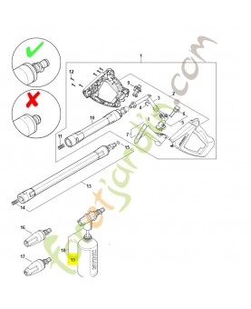Bouteille à détergent 4930-507-0130. Pièce détachée Stihl / Vicking