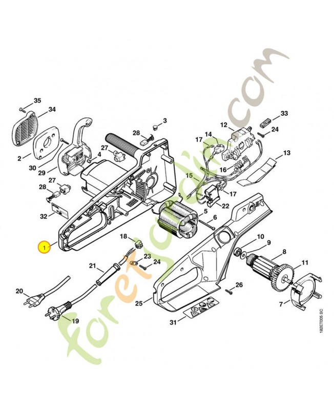 Carter moteur mse 220c 1207-602-1204. Pièce de rechange Sithl / Vicking