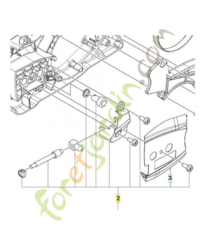 Service kit bar adjuster 135 m Service kit bar adjuster 135 m